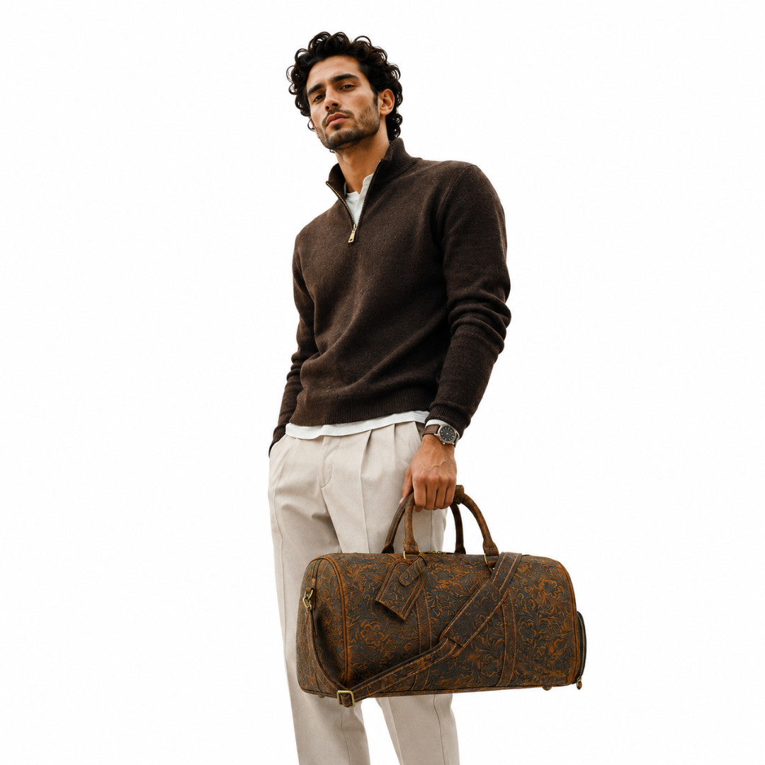Sac de voyage en cuir - Léandre