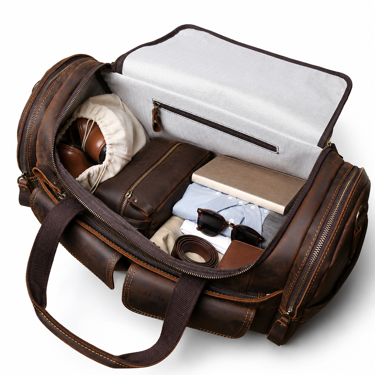 Sac de voyage en cuir - Lucien