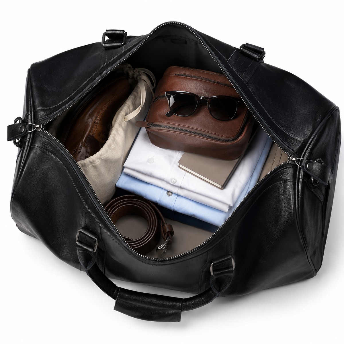 Sac de voyage en cuir - Léo